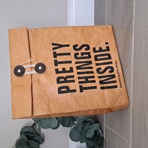 Insulated Brown Paper Lunch Bag Reusable